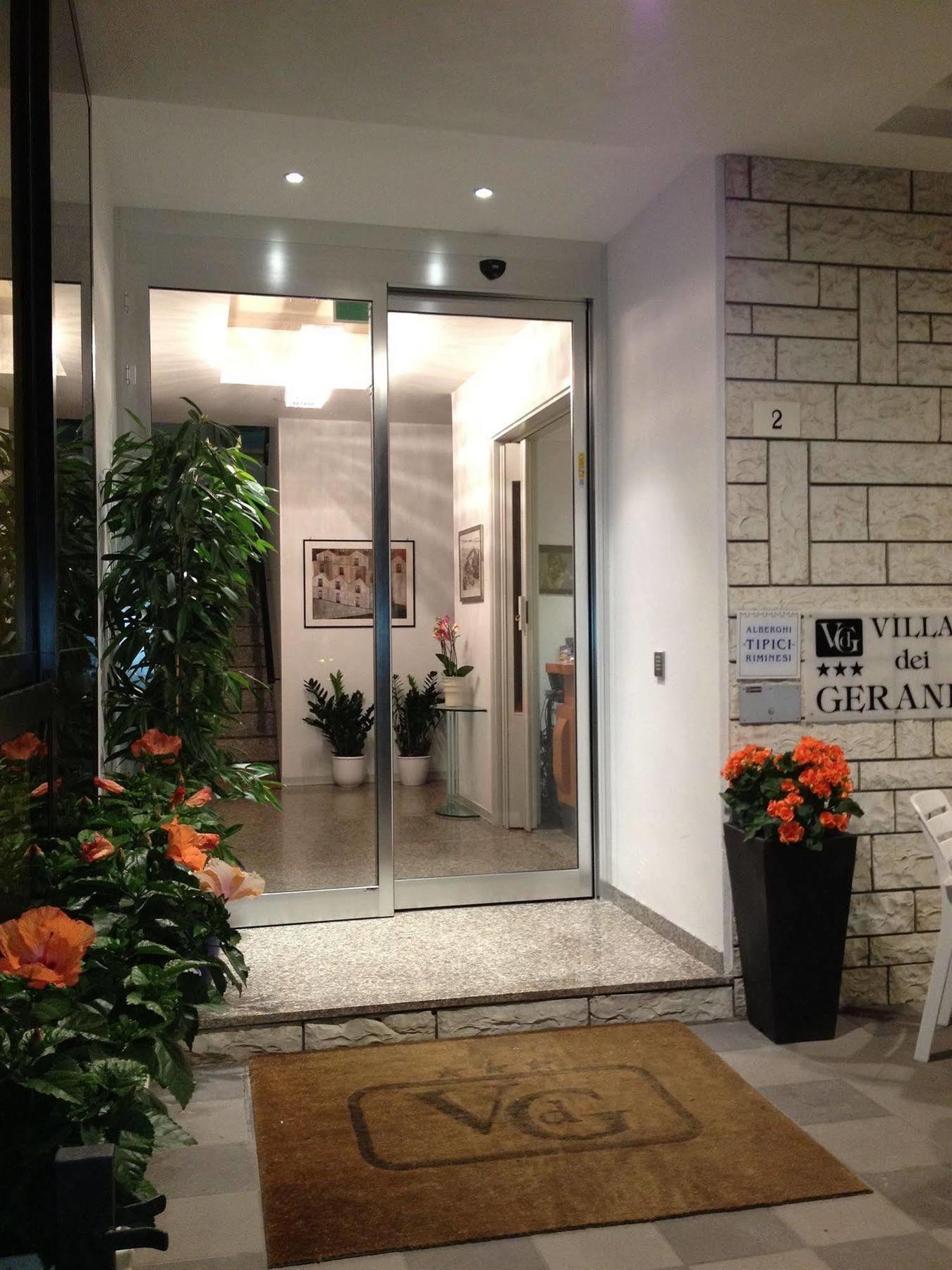 Hotel Villa Dei Gerani Rímini Exterior foto